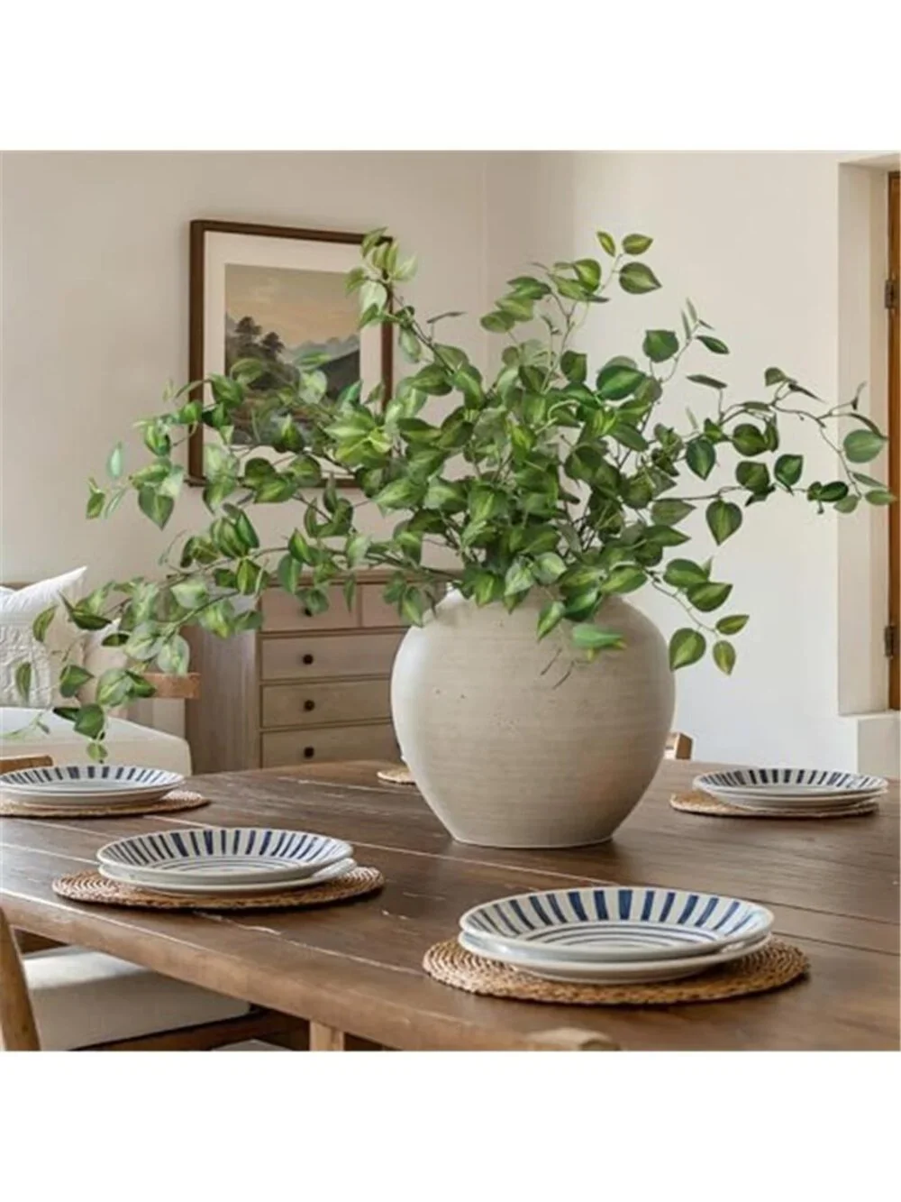 Artificial Eucalyptus Stems Faux Silk Greenery Branches Wedding Home Decor